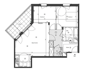 t3 à la vente -   92150  SURESNES, surface 65 m2 vente t3 - UBI464375903